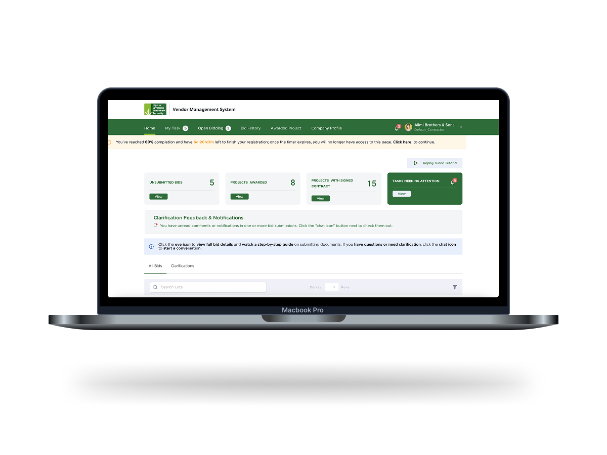 NSIA Vendor Management